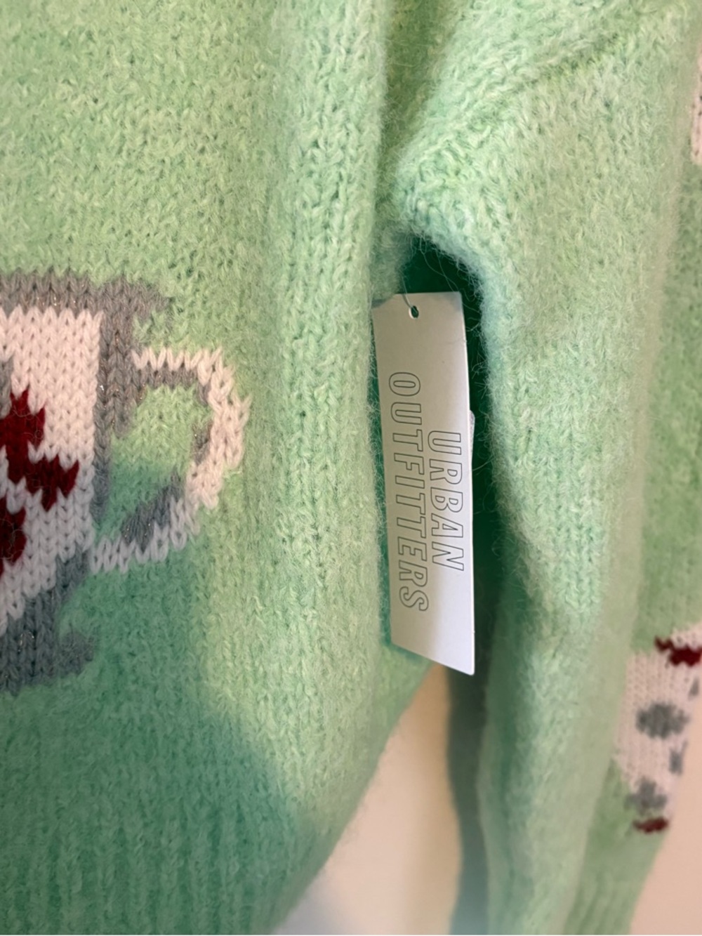 New Urban Outfitters BDG Becca tea time teapot oversized cardigan sweater - Picture 7 of 9